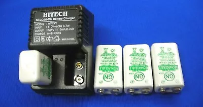 4 Of 9v Rechargeable NiMh 250mAh Battery With 9v NiMh Charger(2 Bank)Up30% SALE • $25.80