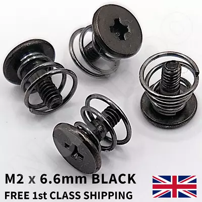 £4.49 • Buy Black Graphics Card GPU / VGA Heatsink Spring Screws M2 X 6.6mm (4 Pack)