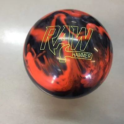 Hammer Raw Hybrid Orange/Black Bowling Ball 10 LB   New In Box    #094h • $59.95