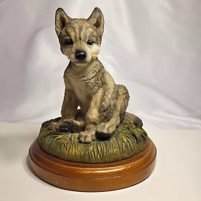 Johansson Wolf Pup Vinatge Sculpture 1999 Signed Dated Misbehavin Mill Creek • $9.49