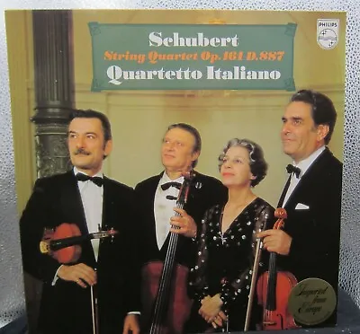 Schubert String Quartet Op 161 D 887 - Quartetto Italiano - Philips  1978 • $4.35