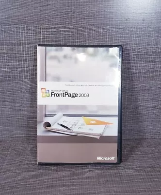 Microsoft Office FrontPage 2003 Upgrade Software CD For Windows W/ Product Key • $24.95