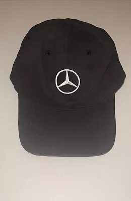 Mercedes Hat Cap Adjustable Black White Pre Owned • $12.50