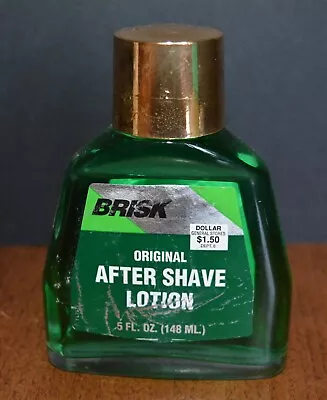 VTG BRISK Orig. After Shave Lotion (LIKE SKIN BRACER) 5 Oz. NOS • $40