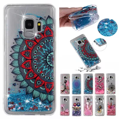 For Samsung S20FE S20 S10 S9 S8 J5Pro Painted Glitter Dynamic Quicksand TPU Case • $15.30