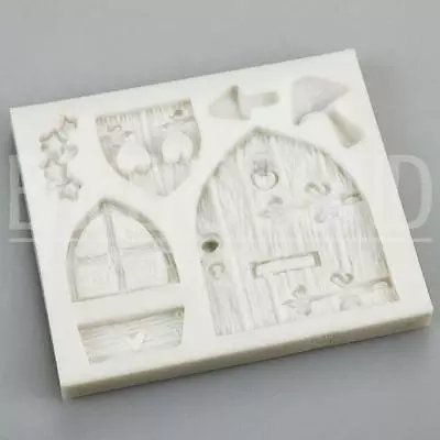 Baroque Vintage Fairytale Castle Door & Window Silicone Mould Wooden Mushroom • £6.20