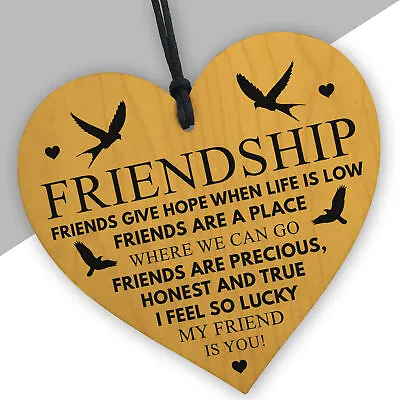 Friend Gifts For Women Men Best Friendship Gift Plaque Special Friend Gift • £3.99