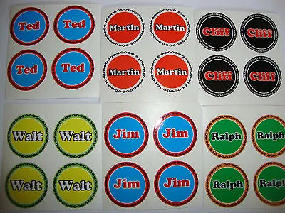  12 Lawn Bowls Stickers 1  Your Name   Crown Green Bowls Flat & Indoor Bowls    • £2.99