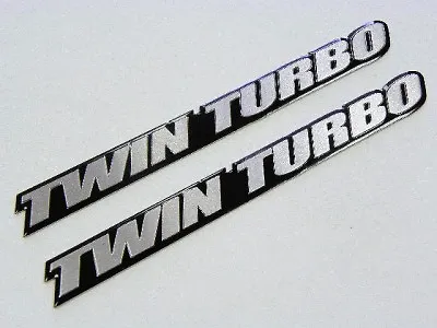 2 Bmw 335i M3 X5 M6 Twin Turbo Aluminum Emblems Badges  • $9