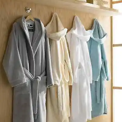 Unisex Luxury100% Prime Egyptian Cotton Terry Towelling Bath Robe Dressing Gown • £16.99