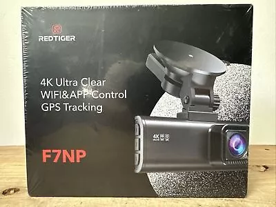 Redtiger F7NP 4K Resolution Ultra Clear Dash Cam + GPS Tracking - New • $66