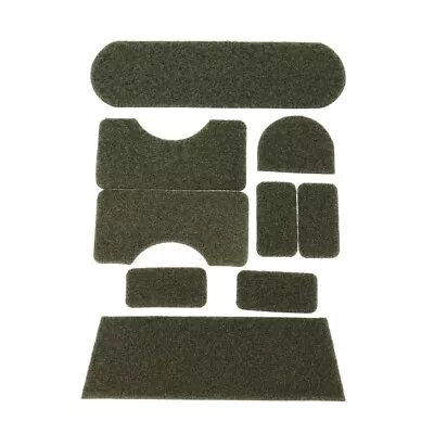 9pc Helmet Loop Patch Kit ACH MICH ECH Adhesive Backed For Ballistic & Bump Use • $14.99