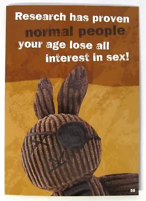 £2.90 • Buy Birthday Greetings Cards Dark Dudes Mad Bunny Card With Friendship Bracelet