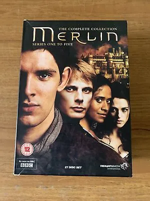 £22.95 • Buy Dvd Merlin The Complete Collection Series 1-5 Box Set (27 Disc Set) 