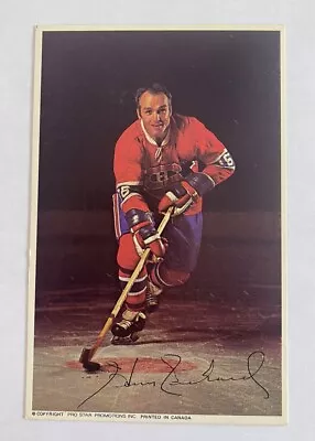 1971-72 Montreal Canadiens Postcard Henri Richard • $18.40