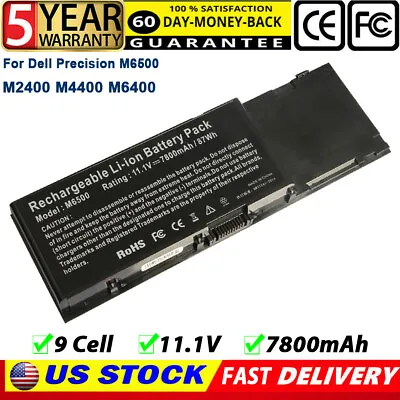 8M039 Battery For Dell Precision M6400 M6500 Laptop F678F KR854 87WH Notebook • $35.99