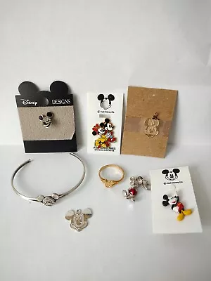 Vintage Disney Jewelry Lot Pins Charms Ring • $54.95