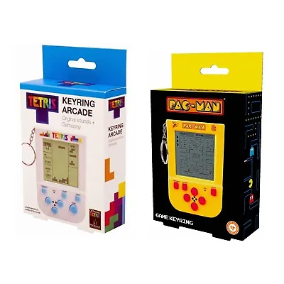 Keyring Retro Handheld Arcade Games On The Go With Original Sounds & Gameplay • £17.99