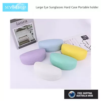 $15 • Buy Large Size Sunglasses Eyeglasses Metal Hard Case Glasses Holder - 7 Colours
