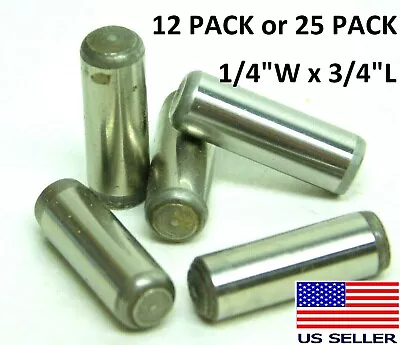 12 Or 25! 1/4  Width X 3/4  Long Dowel Solid Alloy Steel Shelf Furniture Pin HF • $10.99