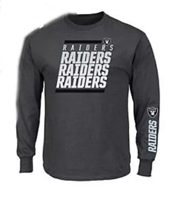 NFL Official Long Sleeve Screen-Printed Tee Shirt  Oakland RAIDERS  XL • $35.77