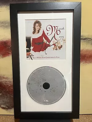 Mariah Carey Signed All I Want For Christmas CD Framed Display Autograph • $69.90