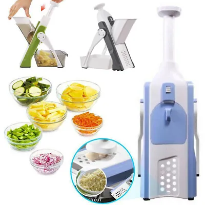 £17.39 • Buy Safe Vegetable Cutter Food Dicer Chopper Mandolin Slicer + Cleaning Brush R5W9