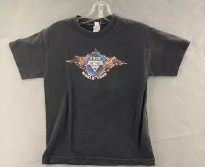 Monster Jam T Shirt Mens Medium Black World Tour 2009 • $11.89