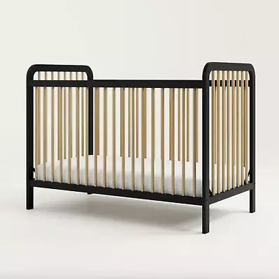 Cunas Para Bebes 3 En 1 Convertible Cama Para Niños Marco Modern Baby Crib Black • $224.97