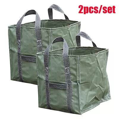 £7.19 • Buy 2x 250L Heavy Duty Garden Waste Bags Reusable Waterproof Leave Grass Refuse Sack