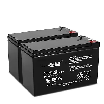 UPG Universal UB1280 Replacement Battery By Casil (2) Pack 12V 8A NT1280 -8Ah • $35.99