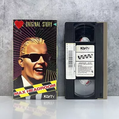 Max Headroom: The Original Story (1985) VHS Karl-Lorimar Video Matt Frewer • $24.99