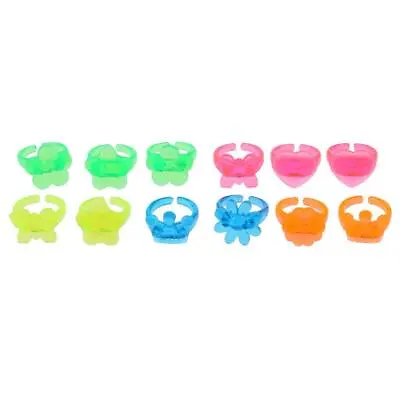 12pcs Colorful Rings Prizes For Classroom Teacher Pinata • £4.18