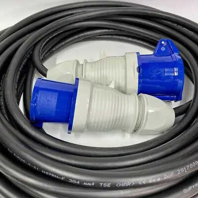 Best Quality 32 Amp 4mm 6mm HO7RNF Rubber Extension Cable Heavy Duty 240v 1m 30m • £59.99