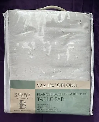 Everyday Luxuries Newbridge 52 X 120  Oblong Flannel Backed Protector Table Pad • $15