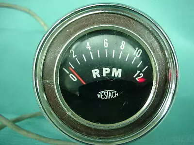 Vintage Westach Tach Tachometer 12000 Rpm Hot Rat Rod Gasser Ford Chevy Dodge • $79.95