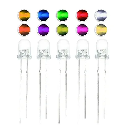 3mm LED Diode Super Bright Round Ultra Bright 30° Blue Red Green Yellow Orange White UV • $3.14