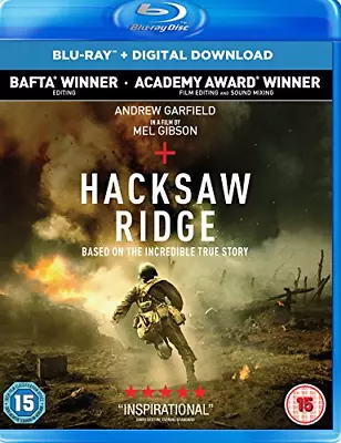 Hacksaw Ridge Blu-ray (2017) Andrew Garfield New Quality Guaranteed • £5.99