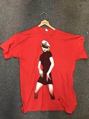 £60 • Buy Madonna Girlie Show Tour T-Shirt 1993 Red Extra Large
