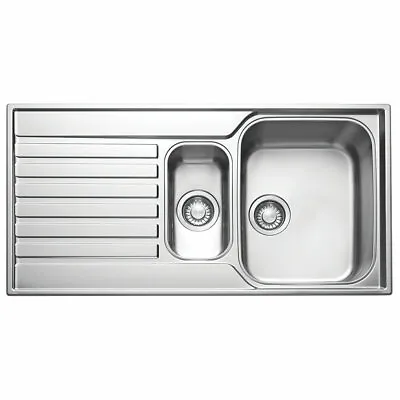 Franke Ascona Inset Sink Stainless Steel 1.5 Bowl 1000 X 510mm (37197)a • £139.99