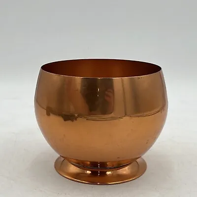 VTG  Copper Violet Bowl Ice Bucket Plant Pot Coppercraft Guild Taunton Mass USA • $29.95