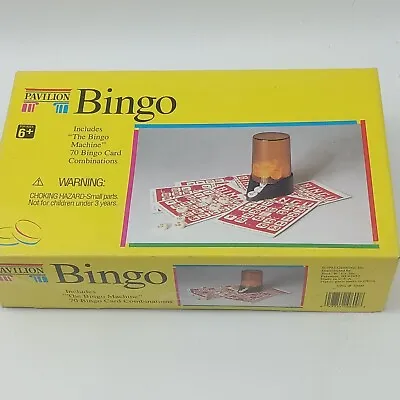 Vintage Bingo Game Pavillion 1992 Bingo Machine Missing 1 Chip I 24 • $18.94