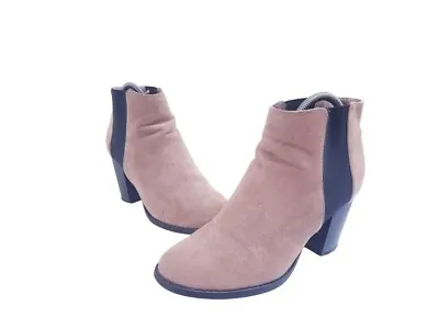 £16.95 • Buy Red Herring Womens Ladies Brown Slip On Suede Ankle Boots Size 6UK Regular 