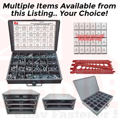 Grade 5 Hex Cap Bolts Nuts & Washers Screws Assortment Kit OR Accessories • $11.28