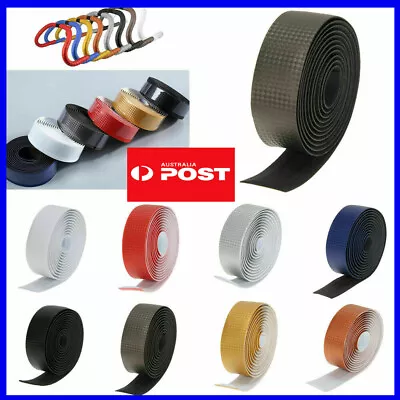 Road Bike Bicycle Handlebar Tape Grip Bars Drop Wrap Soft Silicone Breathable • $7.46