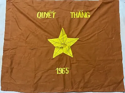 FLAG  VC Vietcong NVA NLF North VN Army Flag TO WIN In 1965 Year VIET CONG  A10 • $34