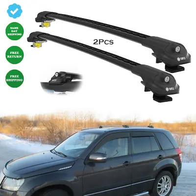 To Fits Suzuki Grand Vitara (JT) 2005-2014 Black Roof Rack Cross Bars Roof Bars • $199