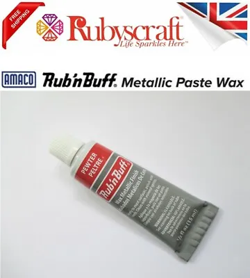 £9.99 • Buy Rub N Buff Original Metallic Pewter Gilding Wax Wood Leather Frame 15ml