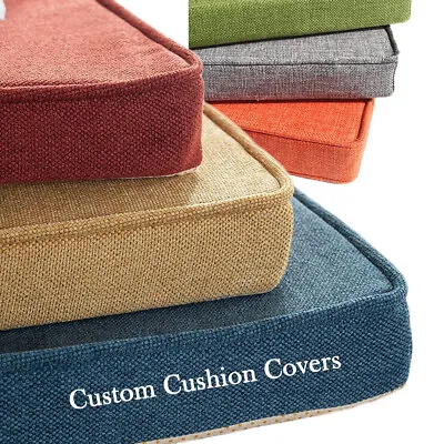 2023 Custom Cushion Covers (Covers Only) Size Colors For Bench Cushion Pads Seat • $19.99