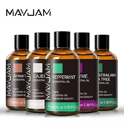 MAYJAM Essential Oils 100% Pure Natural Therapeutic Grade Oil 100ml (3.38 Fl Oz) • $11.99